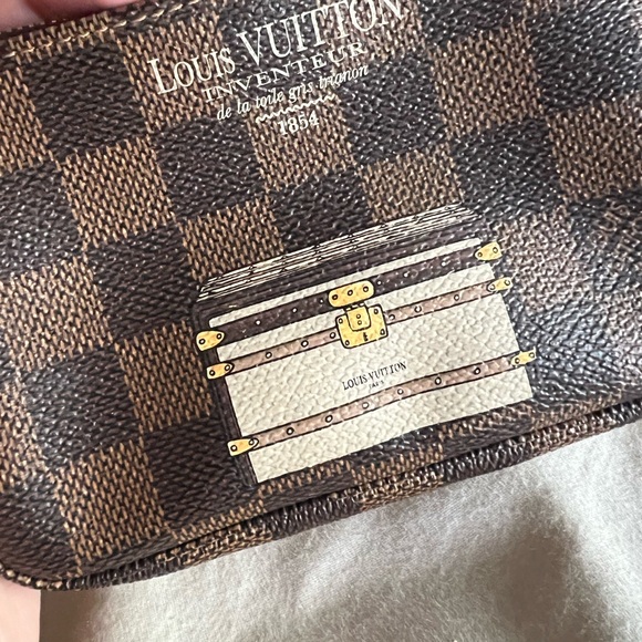 Louis Vuitton Damier Ebene Trunks & Locks Mini Pochette - Picture 2 of 7